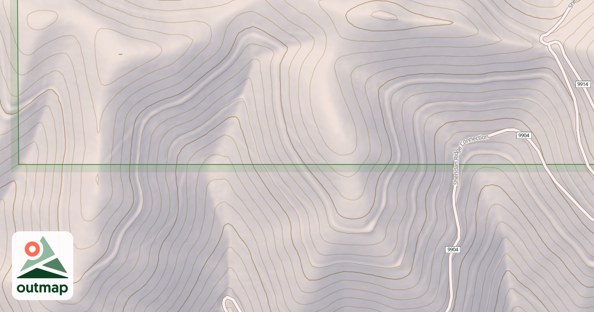 Map of SHERIDAN RIDGE CONN. TRAILHEAD