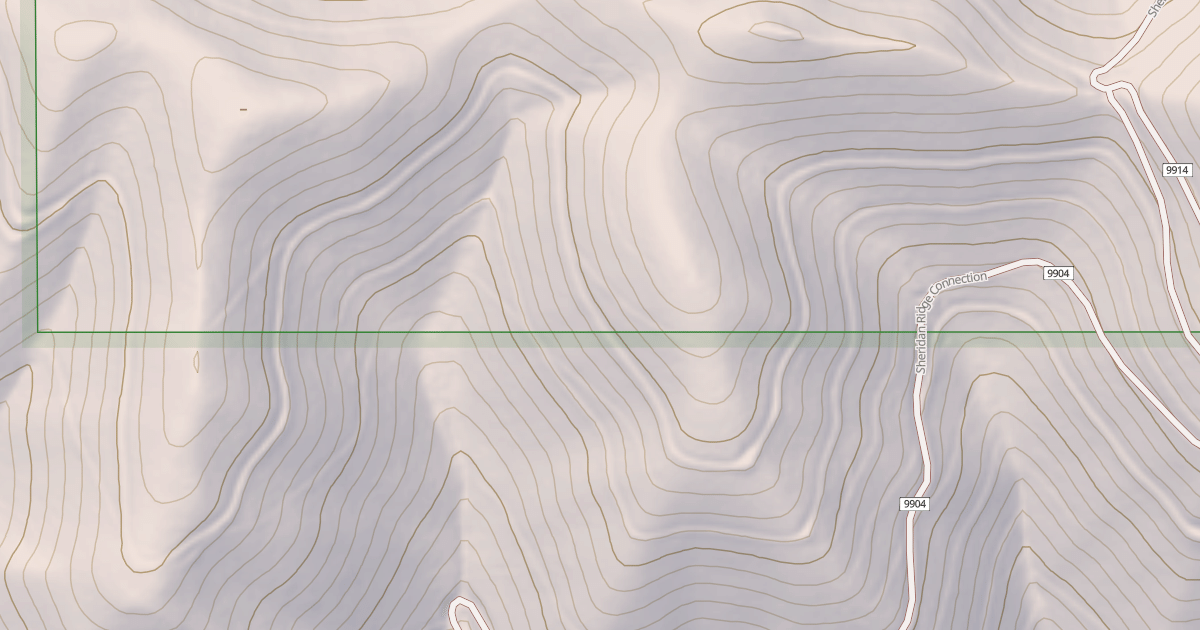 Map preview of SHERIDAN RIDGE CONN. TRAILHEAD