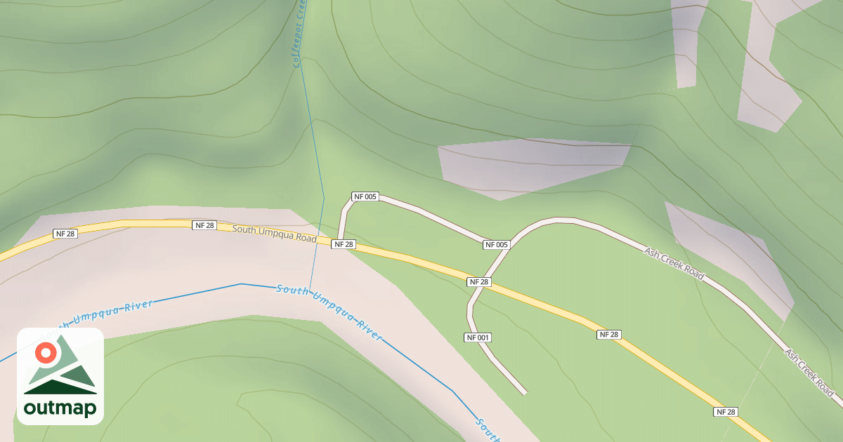 Map of CAMP COFFEE POT