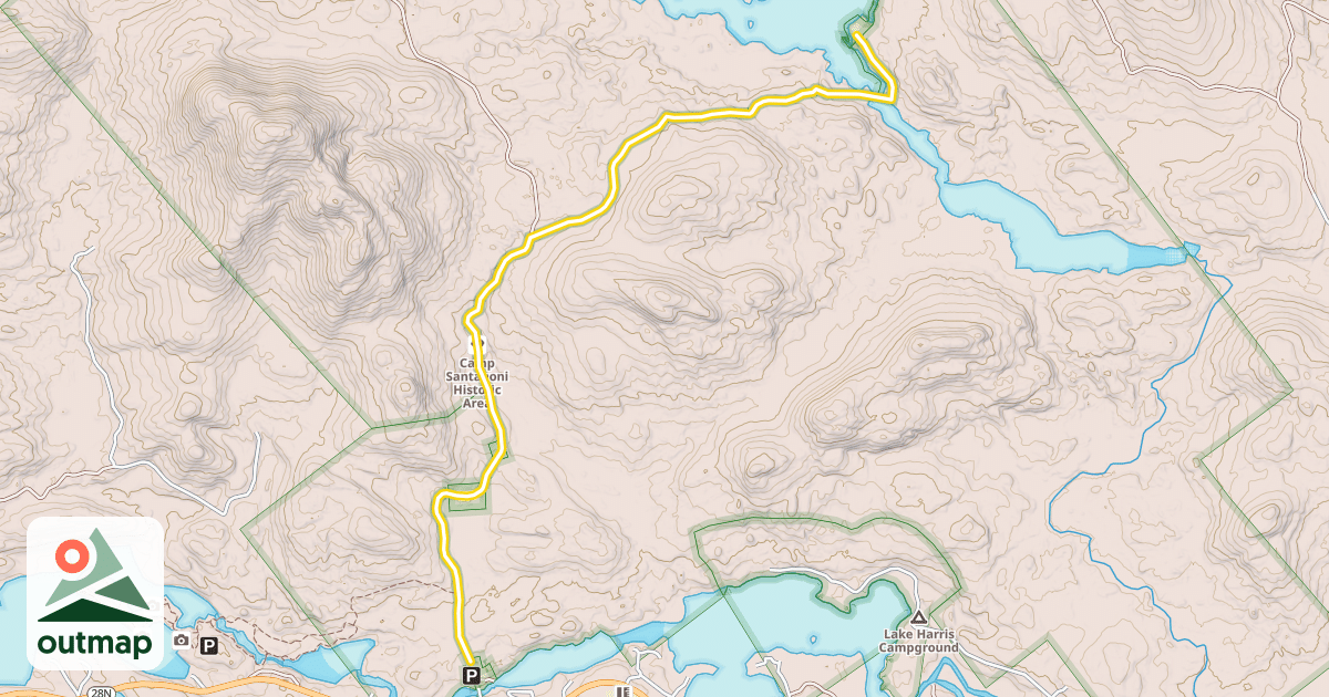 Map of Newcomb Lake Road