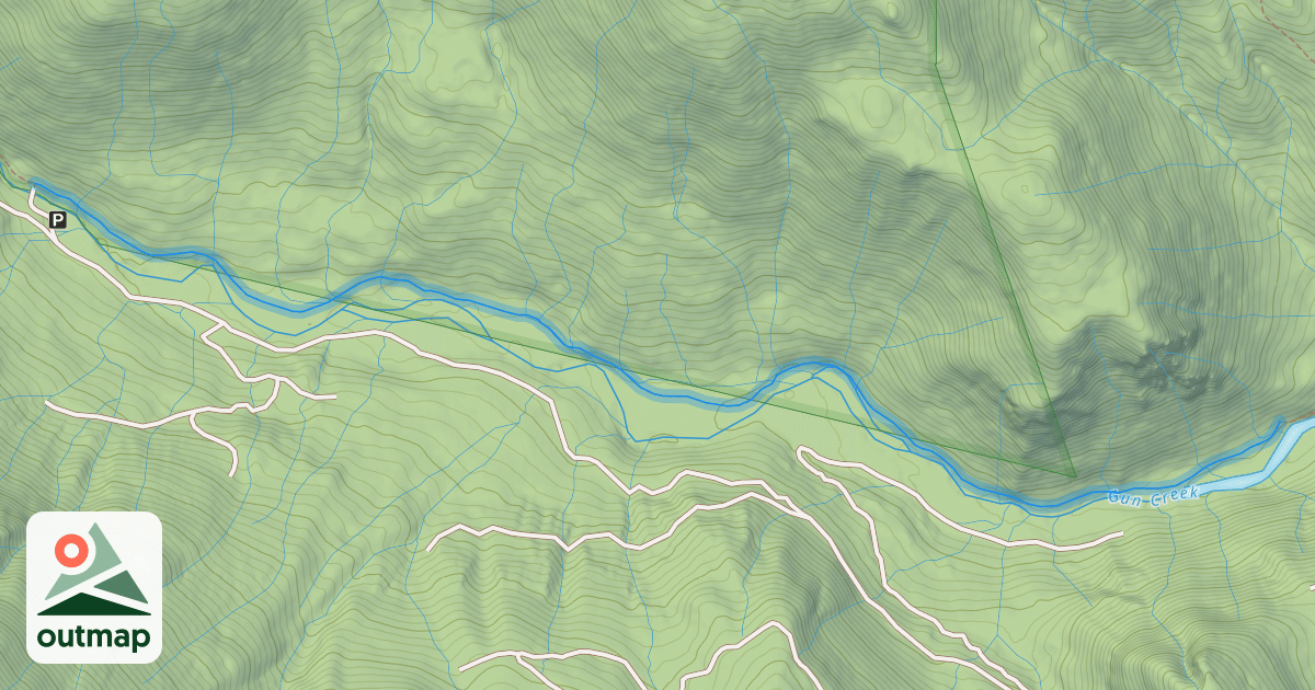 Map of Lower Gun Creek Trail