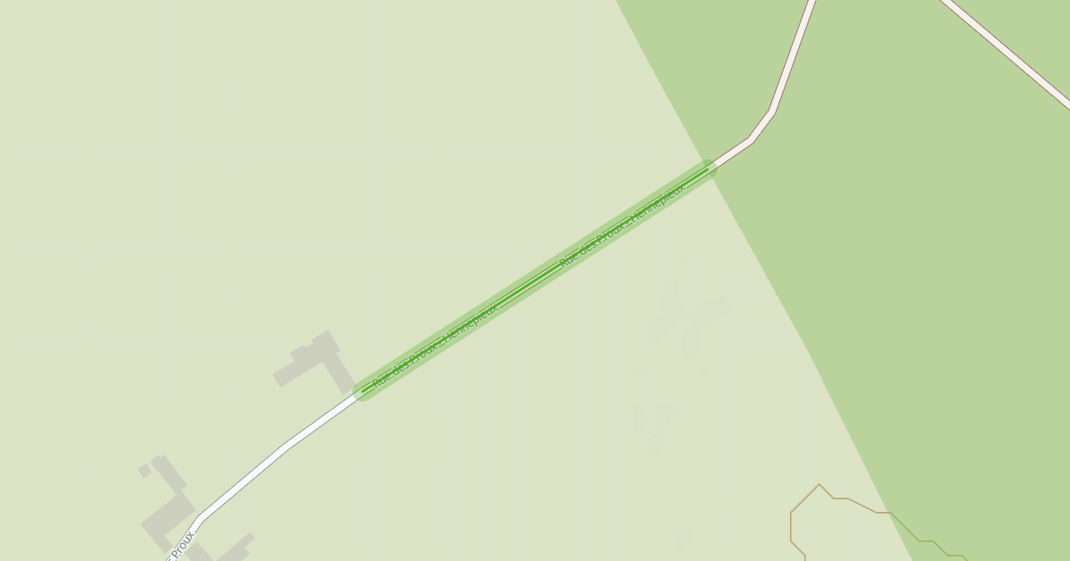 Map preview of Rue des Proux - Hennepieux