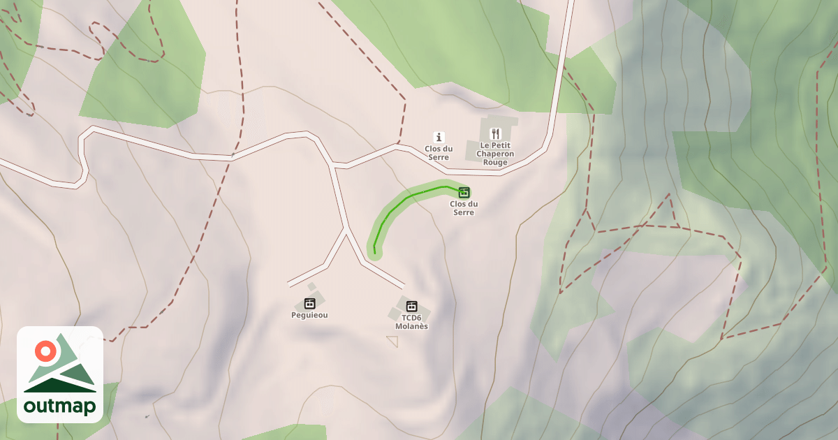 Map of Clos du Serre