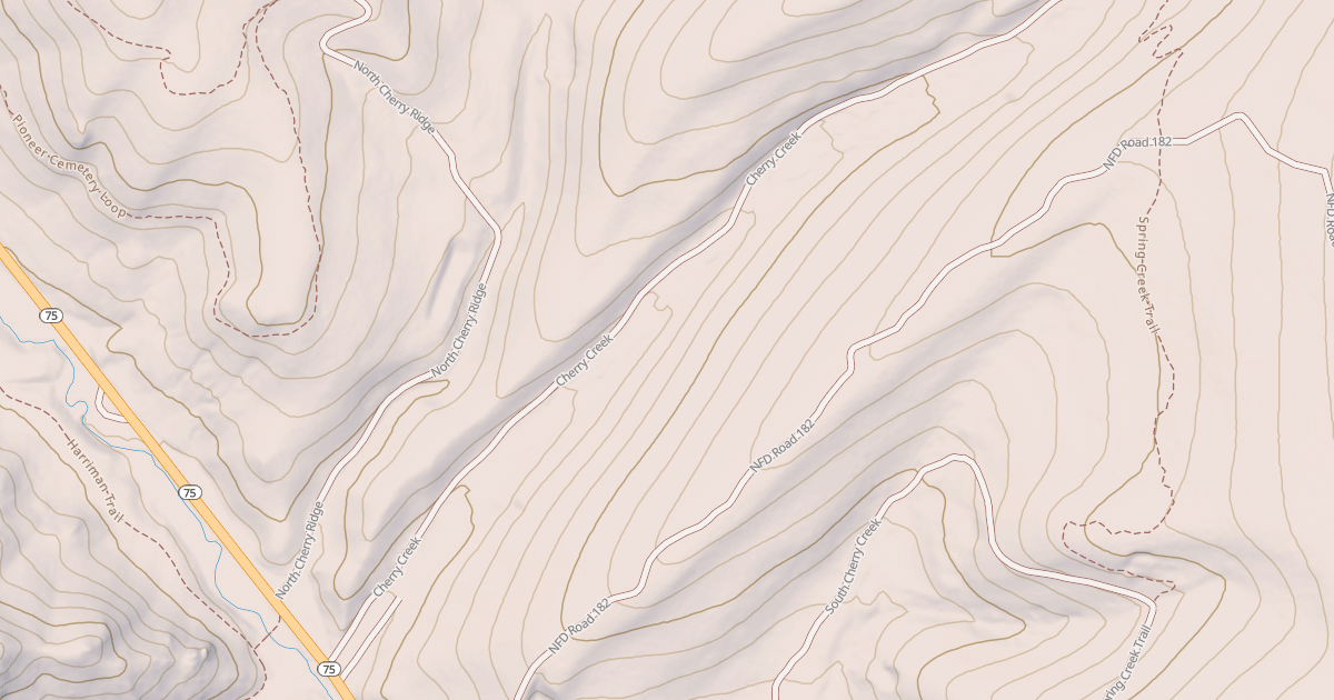 Map preview of CHERRY CREEK