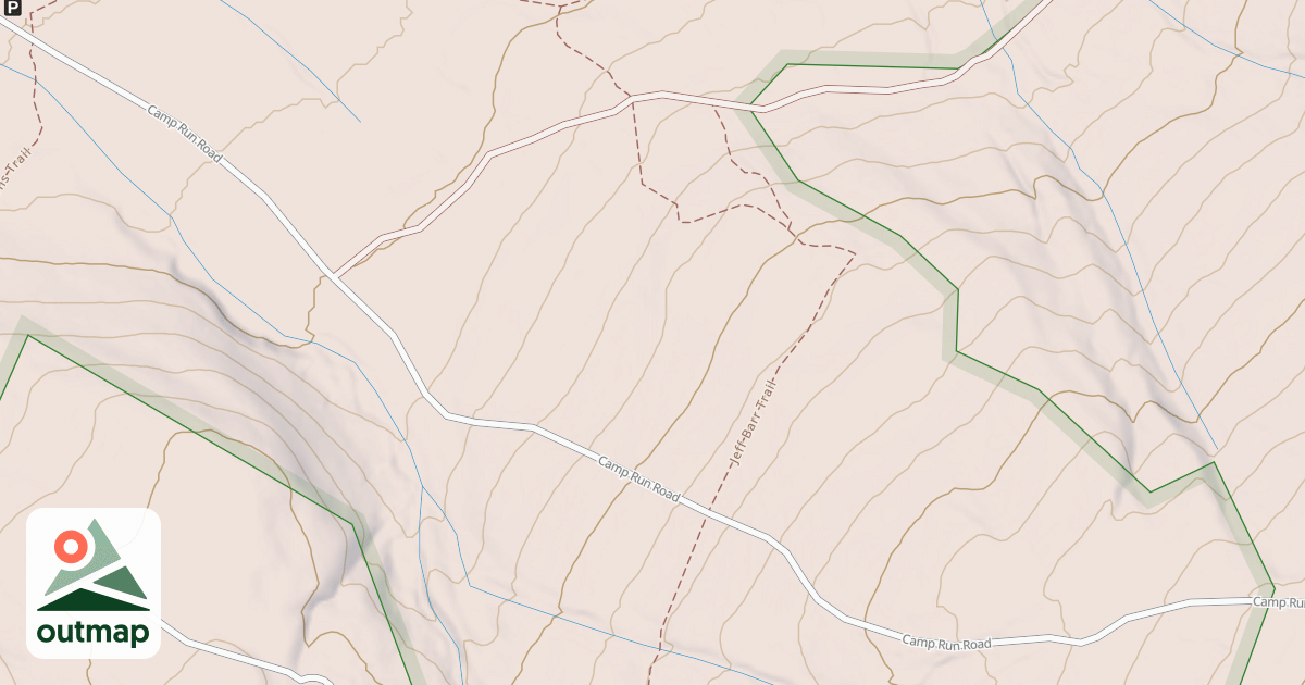 Map of Laurel Highlands Snowmobile Trail (Northern)