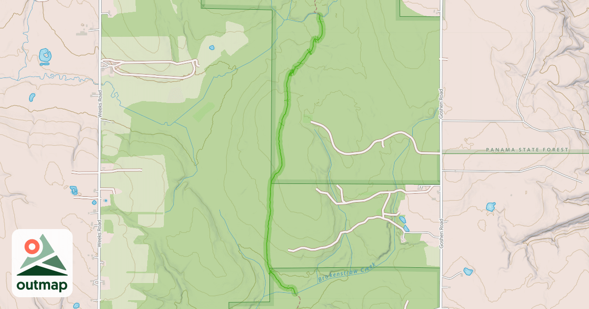 Map of Fred J. Cusimano Westside Overland Trail