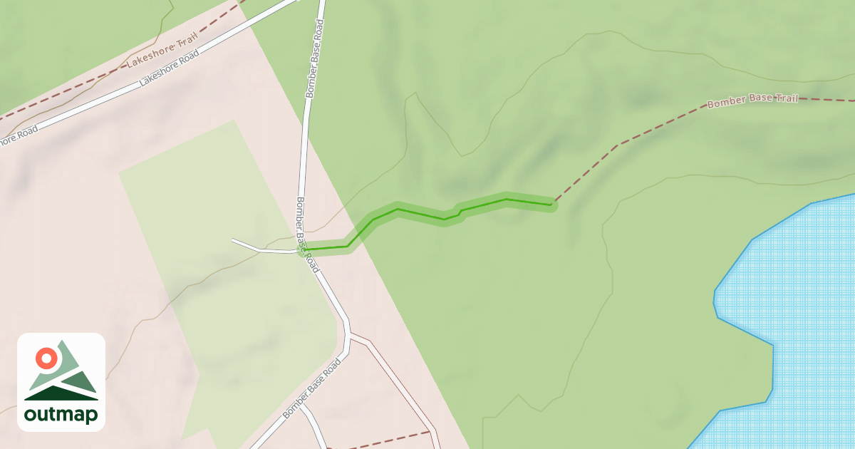 Map of Bomber Base Trail