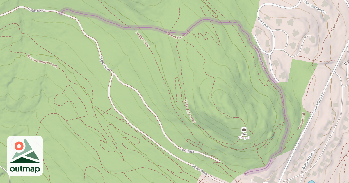 Map of Telemark Trail