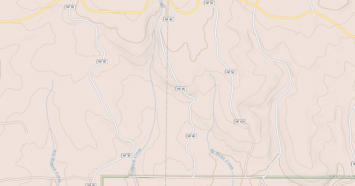 Map preview of USFS National Forest System Roads {75862C66-38E1-4A9D-98D8-C85417CE332E}