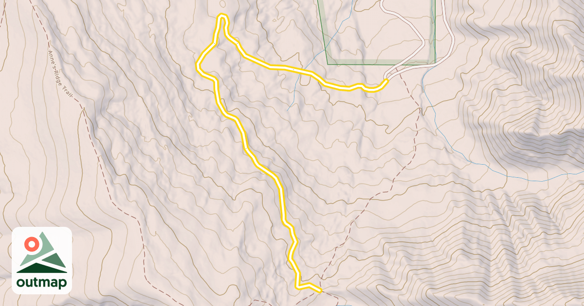 Map of Old Bryan Flat Road