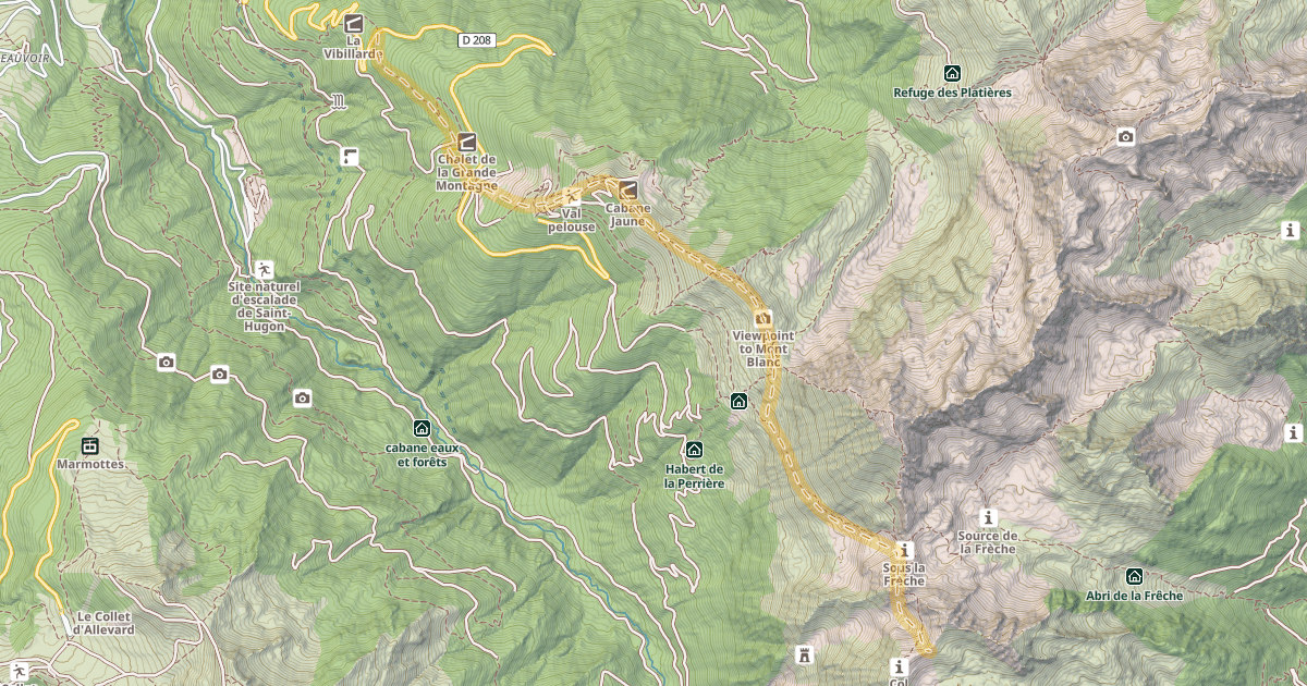 Map preview of Col d'Arpignon — Val Pelouse