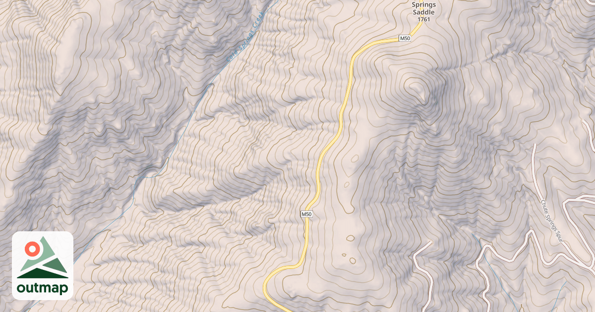 Map of COLD SPRINGS PEAK