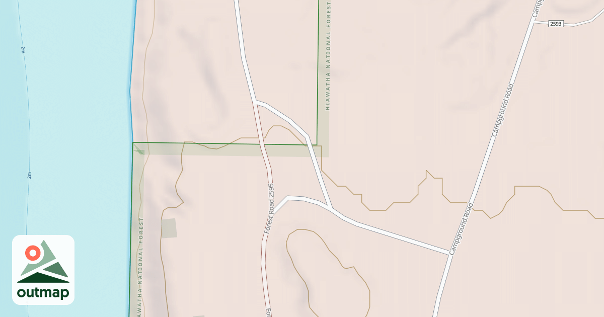 Map of AU TRAIN SUMMER HOMES SPUR A