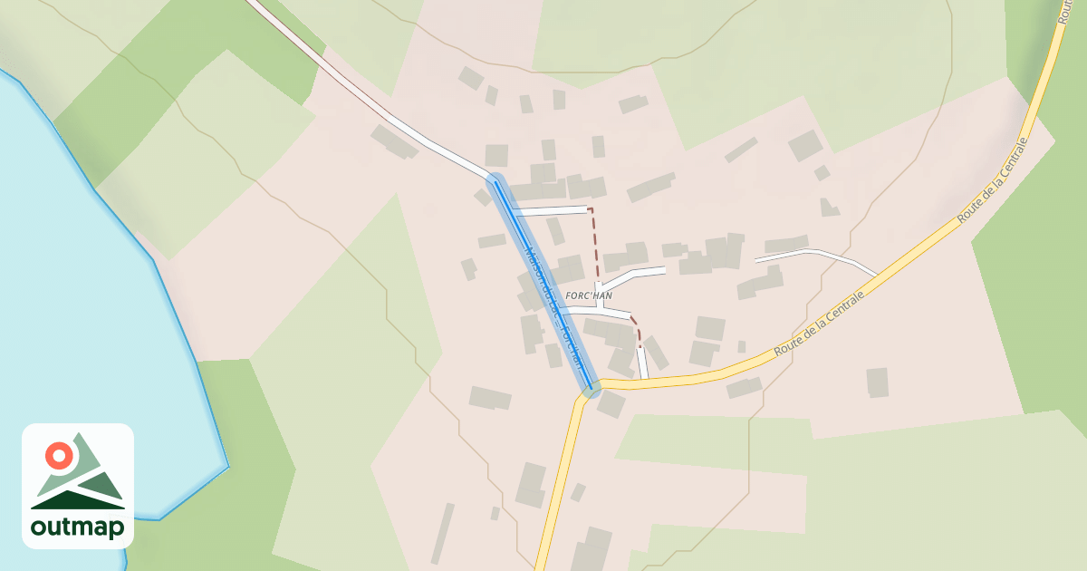 Map of Maison du Lac _ Forc'han