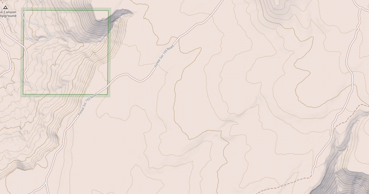 Map preview of USFS National Forest System Roads {E72DA3B8-E3B9-4793-A7F5-6DDDD2867B62}