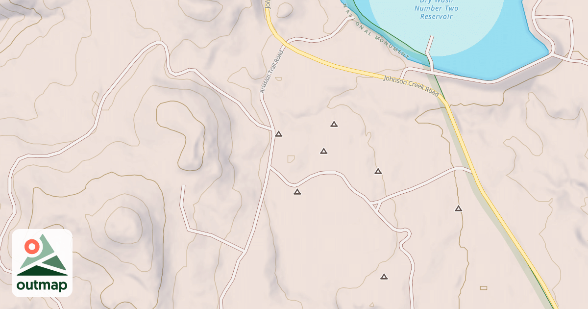 Map of ANASAZI TRAIL