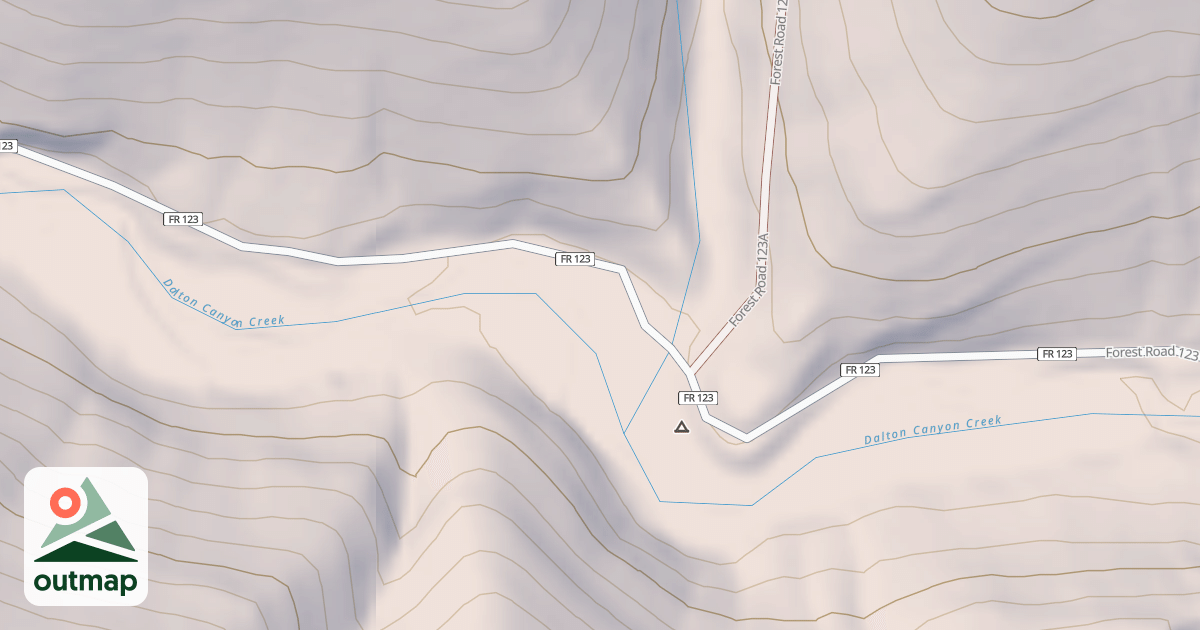 Map of DALTON CANYON