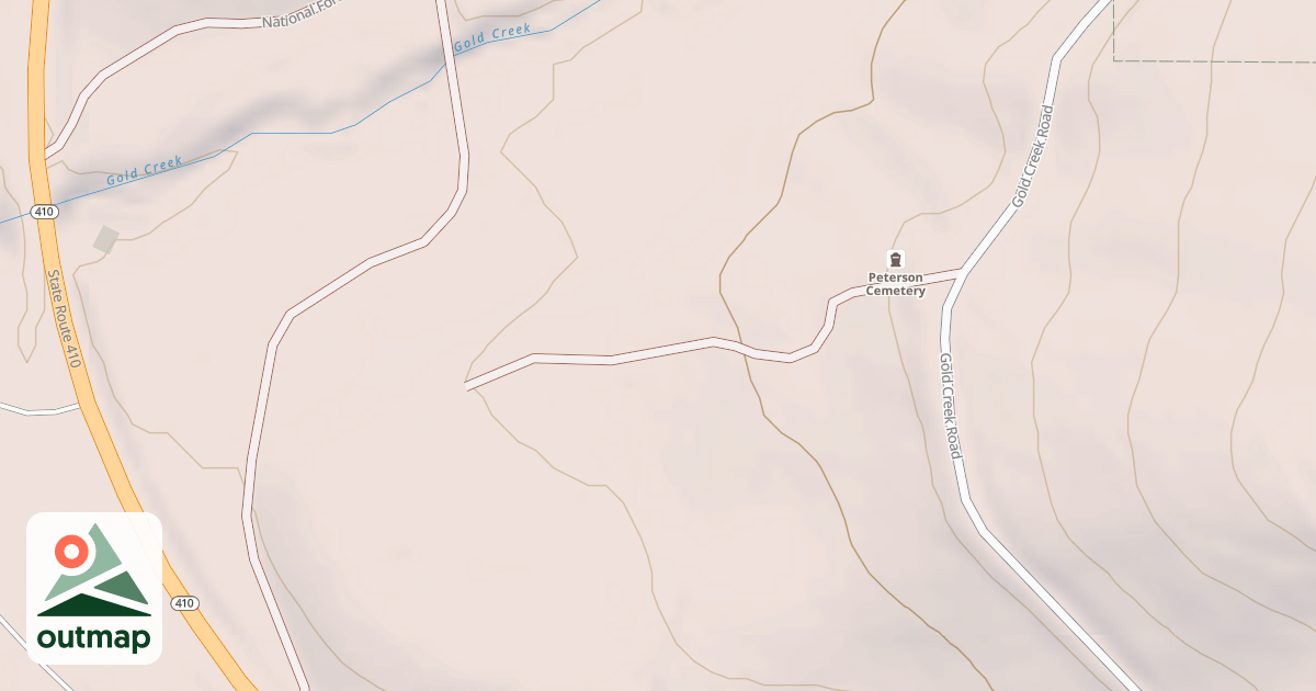 Map of GOLD CREEK SUMMER HOMES SPUR
