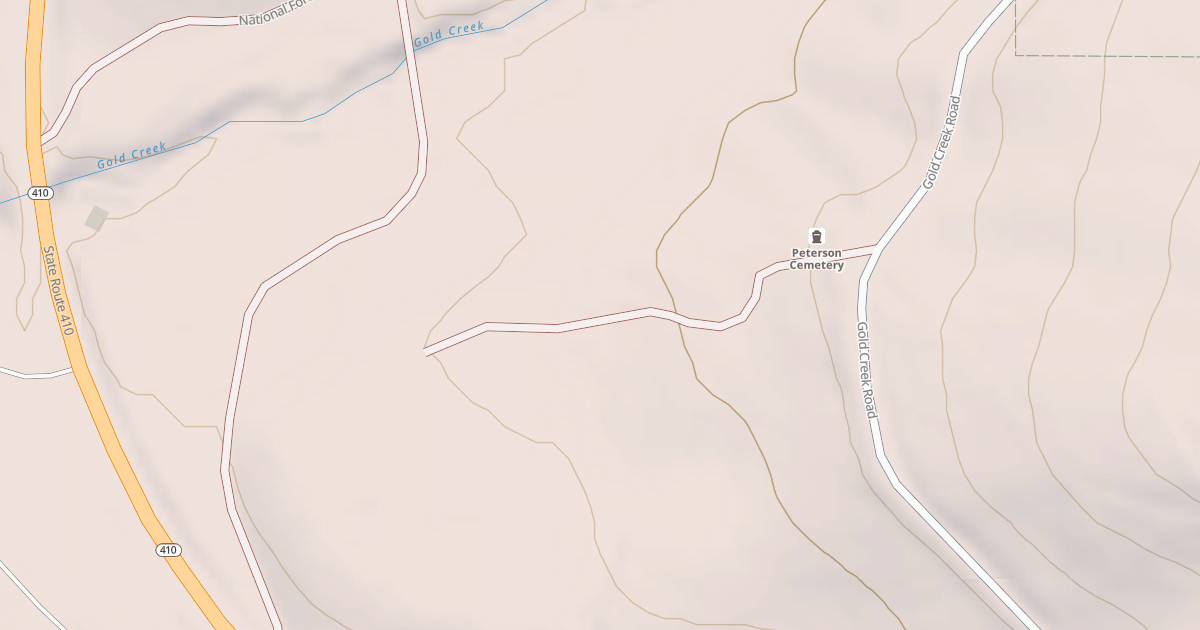 Map preview of GOLD CREEK SUMMER HOMES SPUR