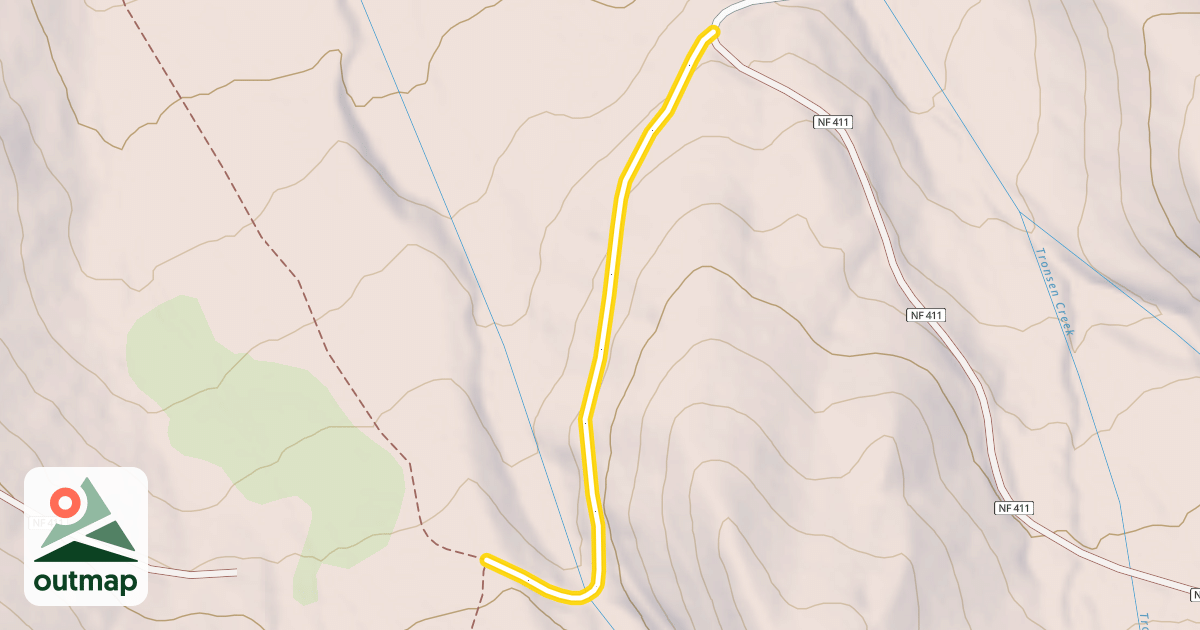 Map of Forest Road 7240