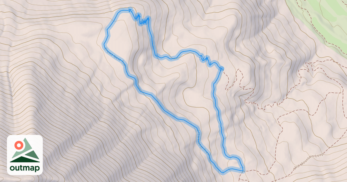 Map of Crows Nest Trail