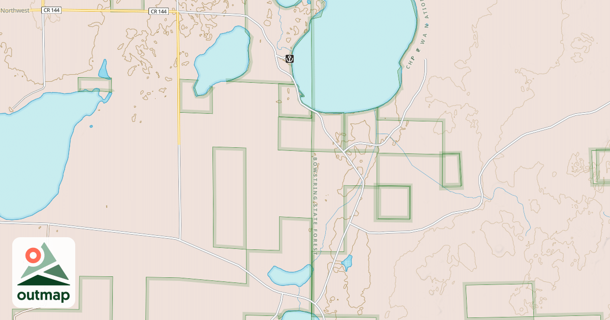 Map of LAKE THIRTEEN ROAD NORTHWEST