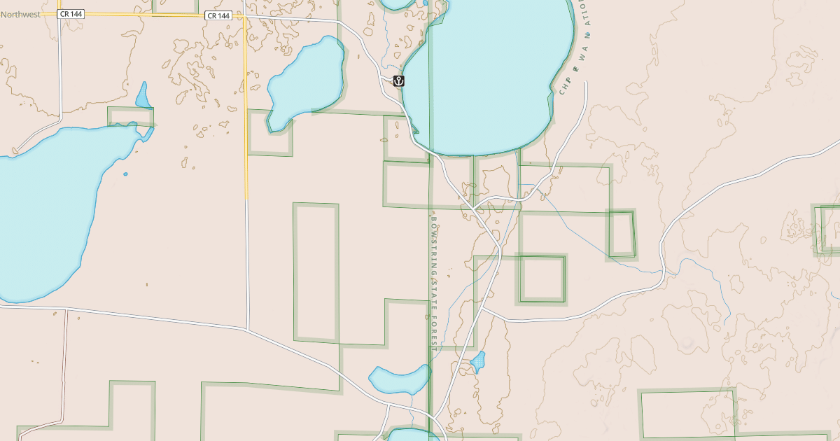Map preview of LAKE THIRTEEN ROAD NORTHWEST