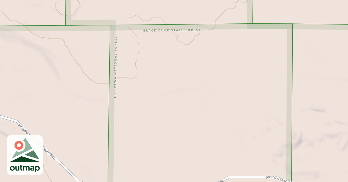 Map of JACKPINE CUTOFF ROAD SPUR E