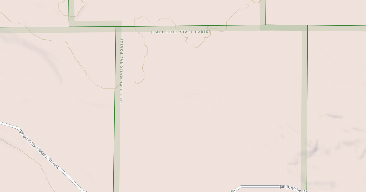 Map preview of JACKPINE CUTOFF ROAD SPUR E
