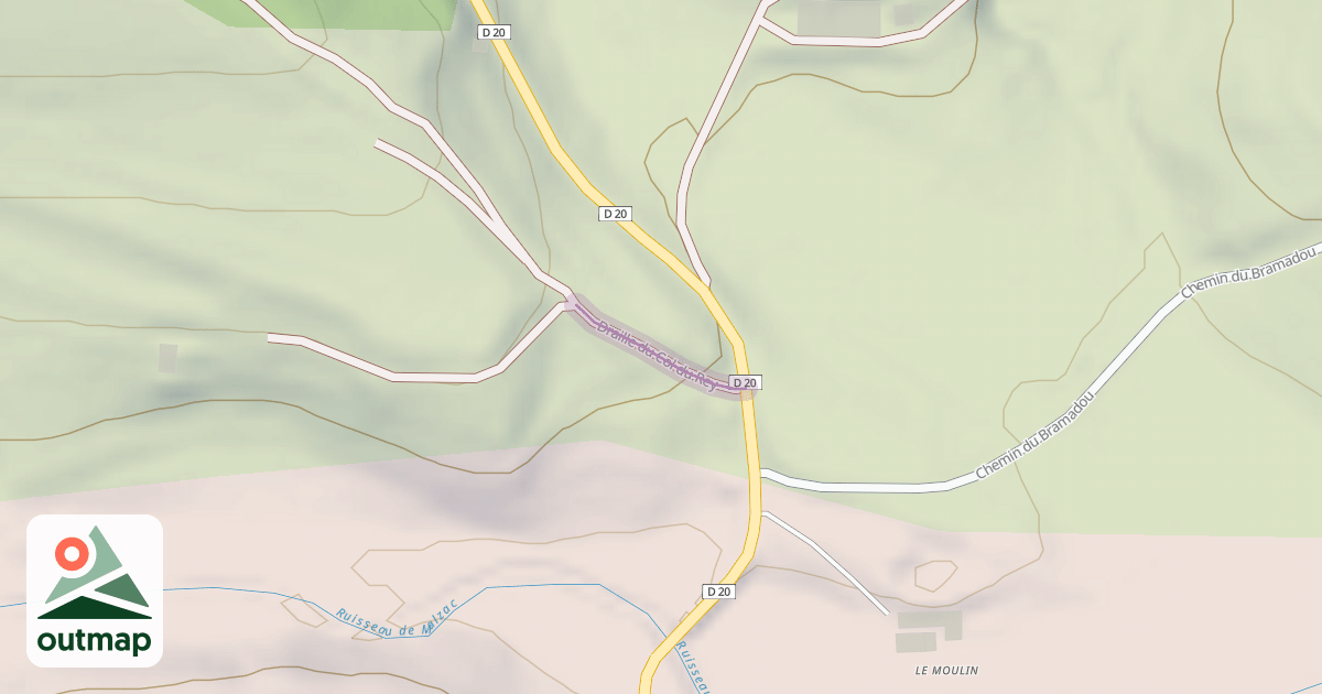 Map of Draille du Col du Rey
