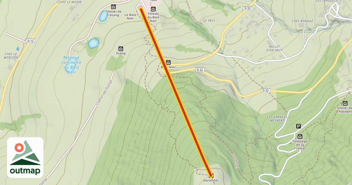 Map of Darandet