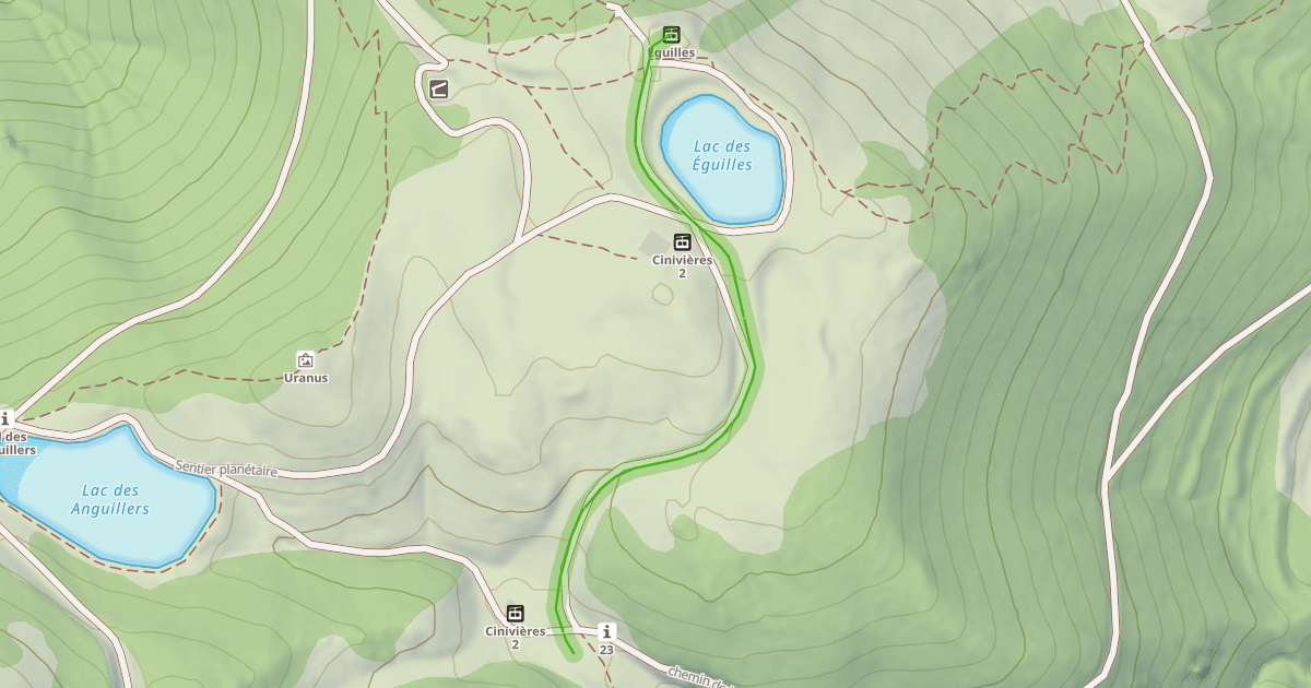 Map preview of Liaison Eguilles-Dreccia