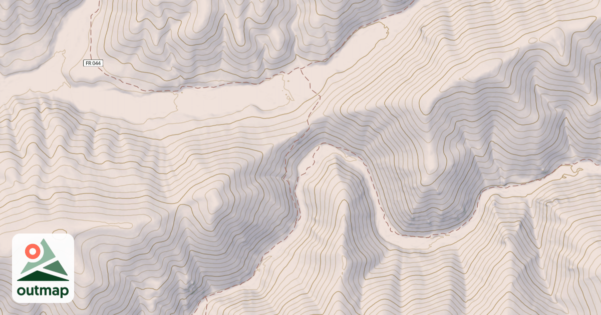Map of NORTH FORK LIME CREEK