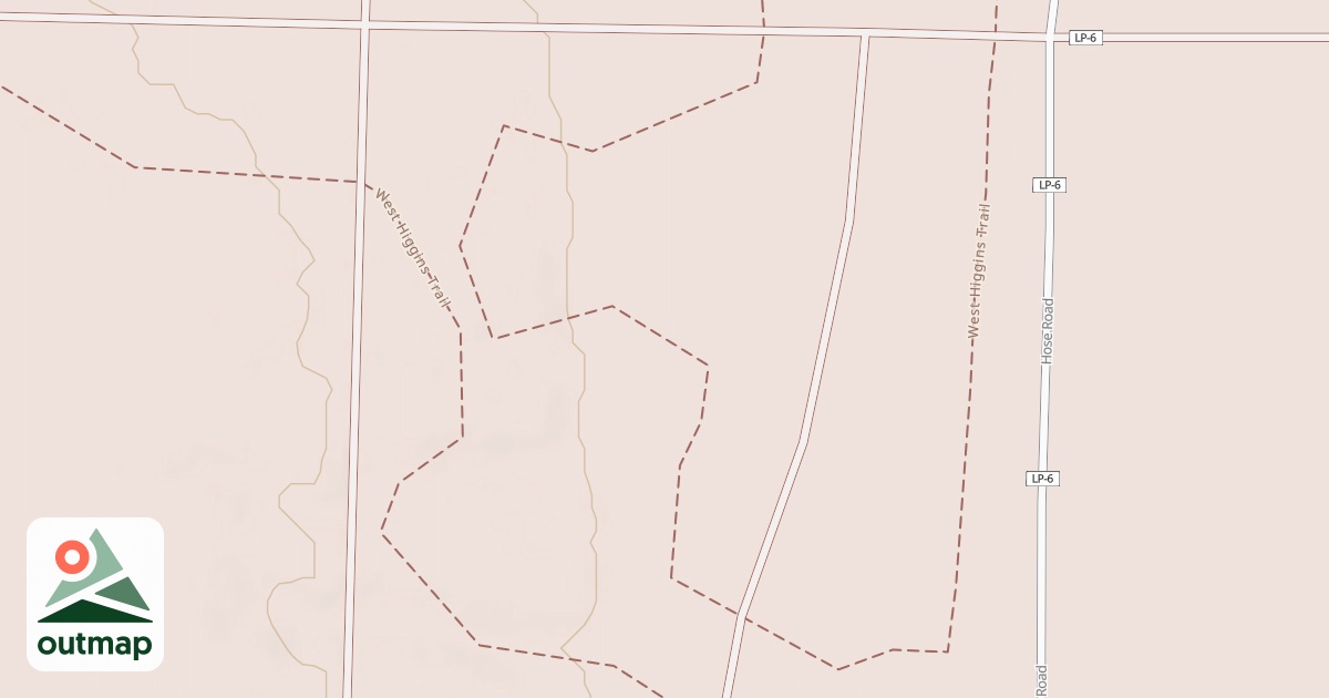 Map of West Higgins Trail
