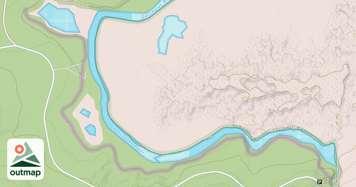 Map of Deschutes River Trail