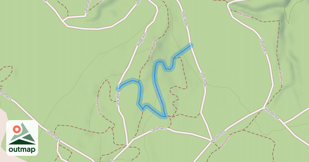 Map of Newt's Ridge