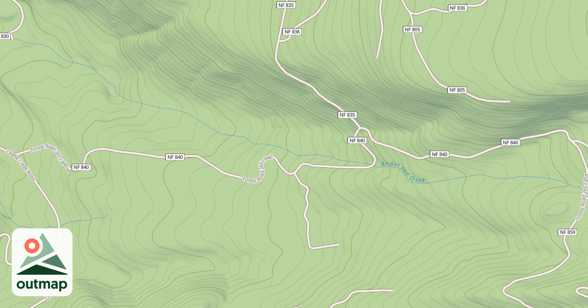 Map of ANDERSON CR.