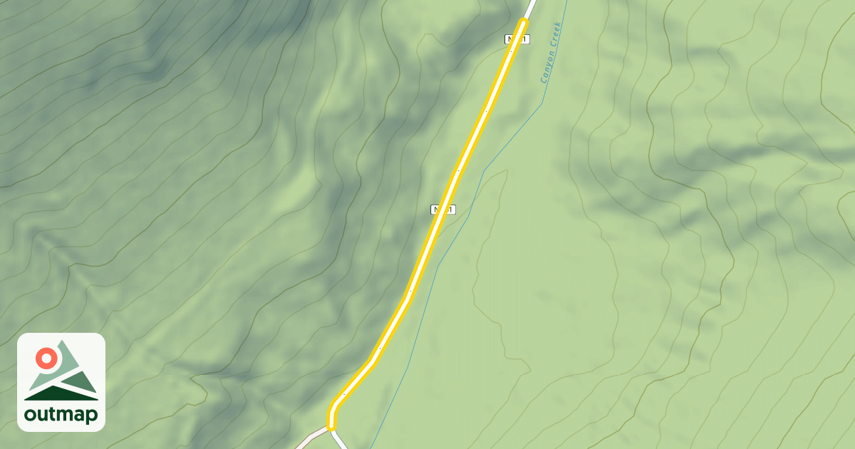 Map of Canyon Creek Road