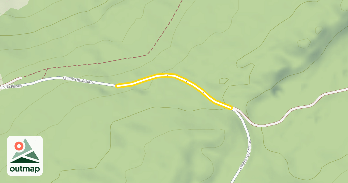 Map of Chemin du Risoux