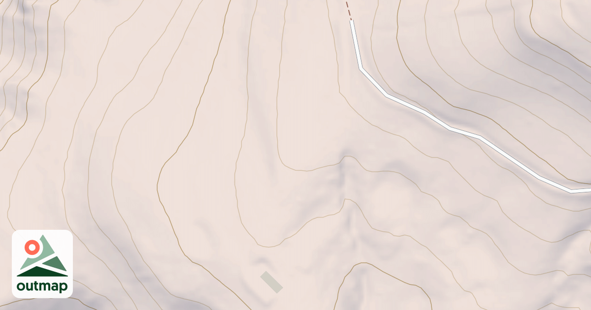 Map of HIDDEN BASIN SPUR