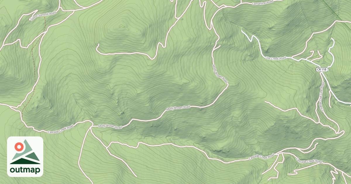 Map of CASCADE CREST ROAD