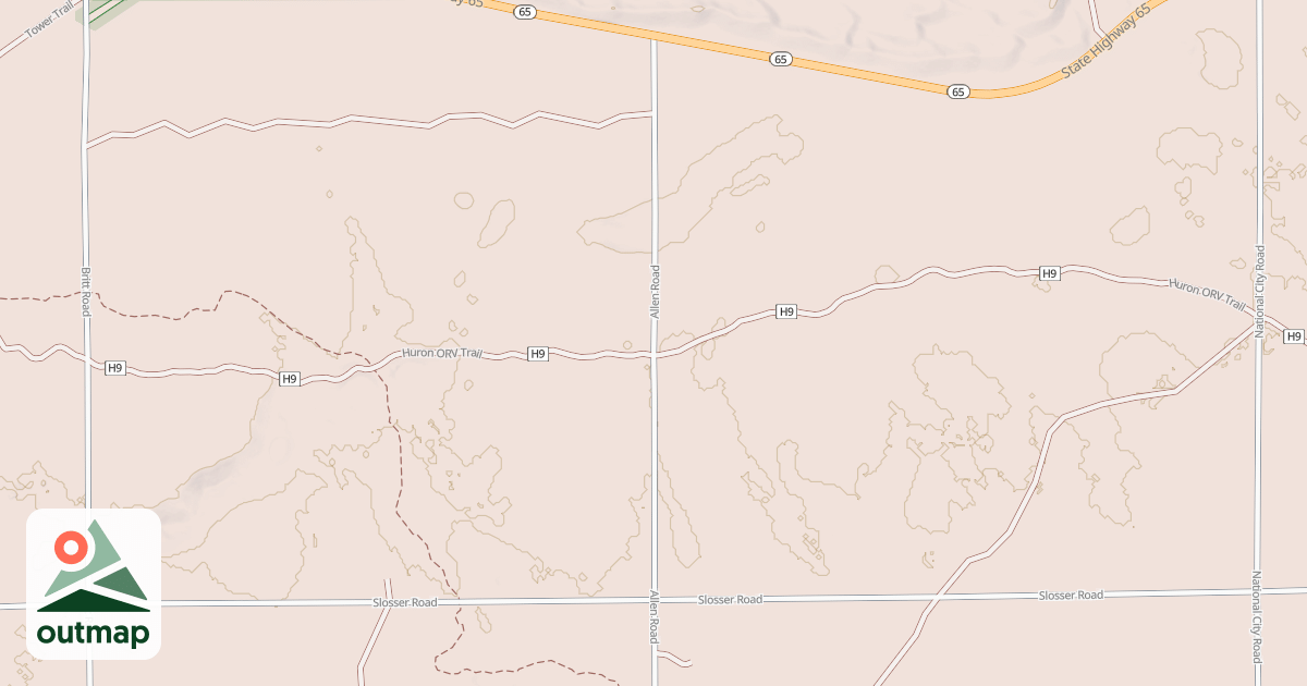 Map of ALLEN ROAD