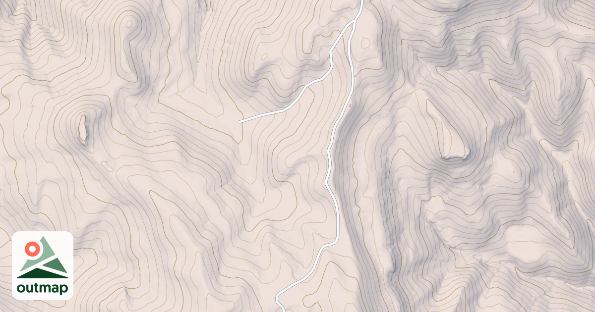 Map of Piney Spring Trough