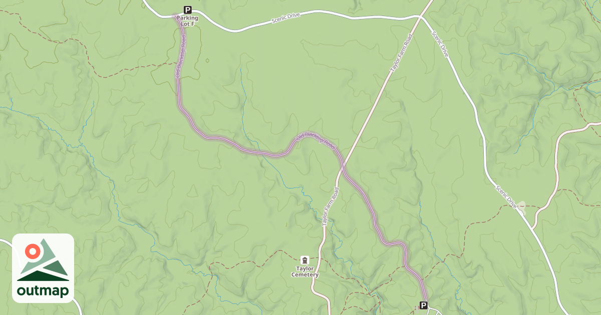 Map of Old Blacktop Road