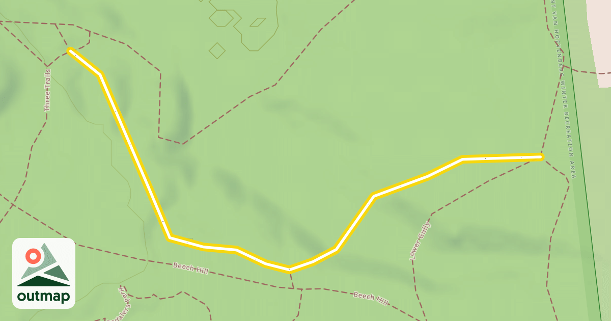 Map of Grouse Gully