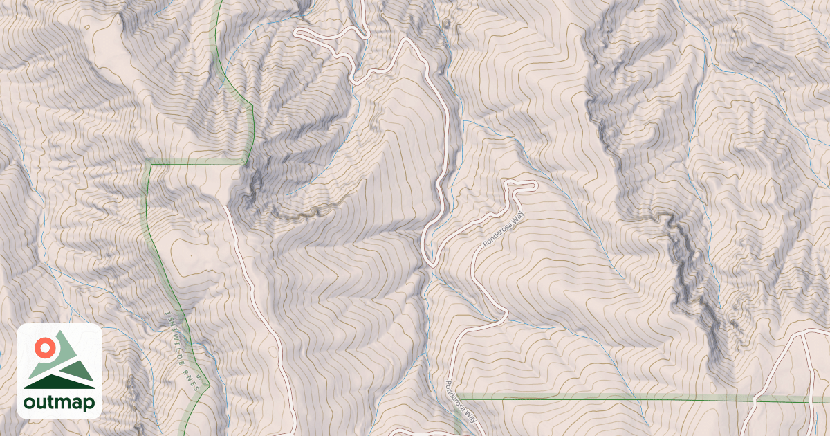Map of PONDEROSA WAY(TE 232A)