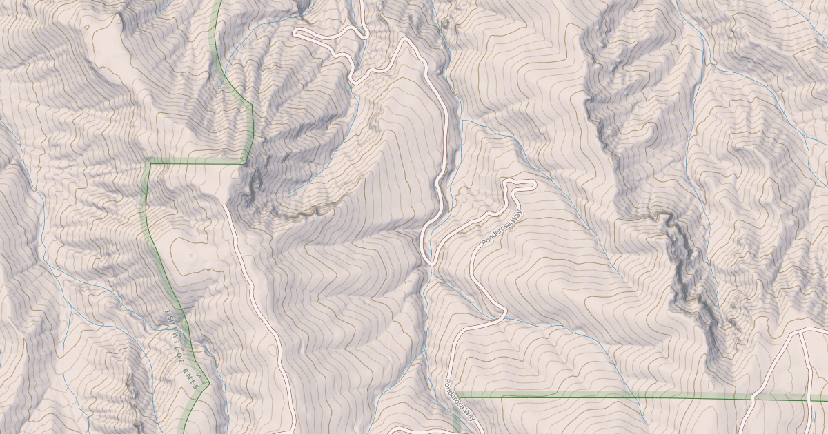 Map preview of PONDEROSA WAY(TE 232A)