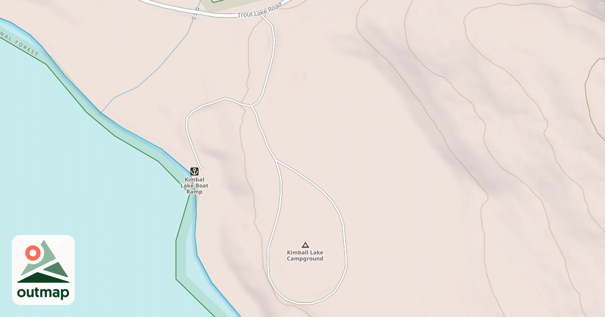 Map of KIMBALL LAKE CAMPGROUND