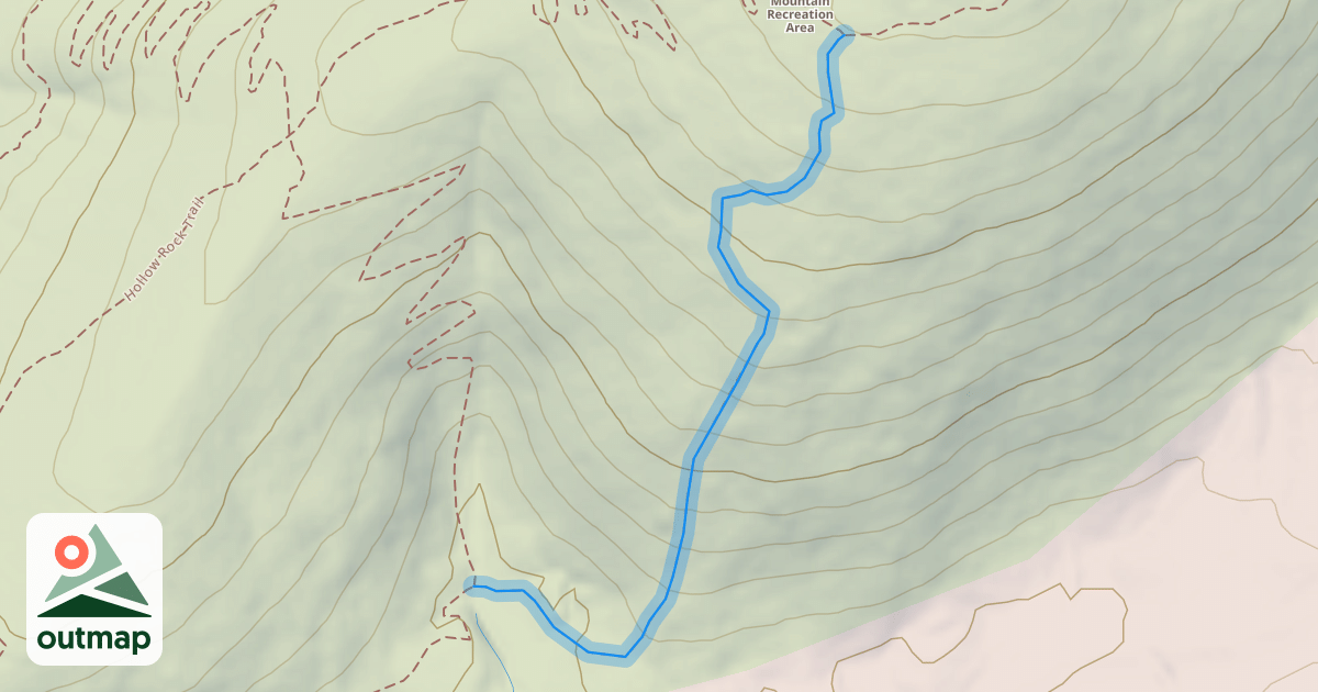 Map of Vertical Mile Challenge Trail