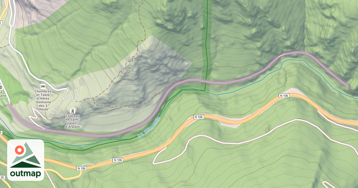 Map of Chemin de la Halle